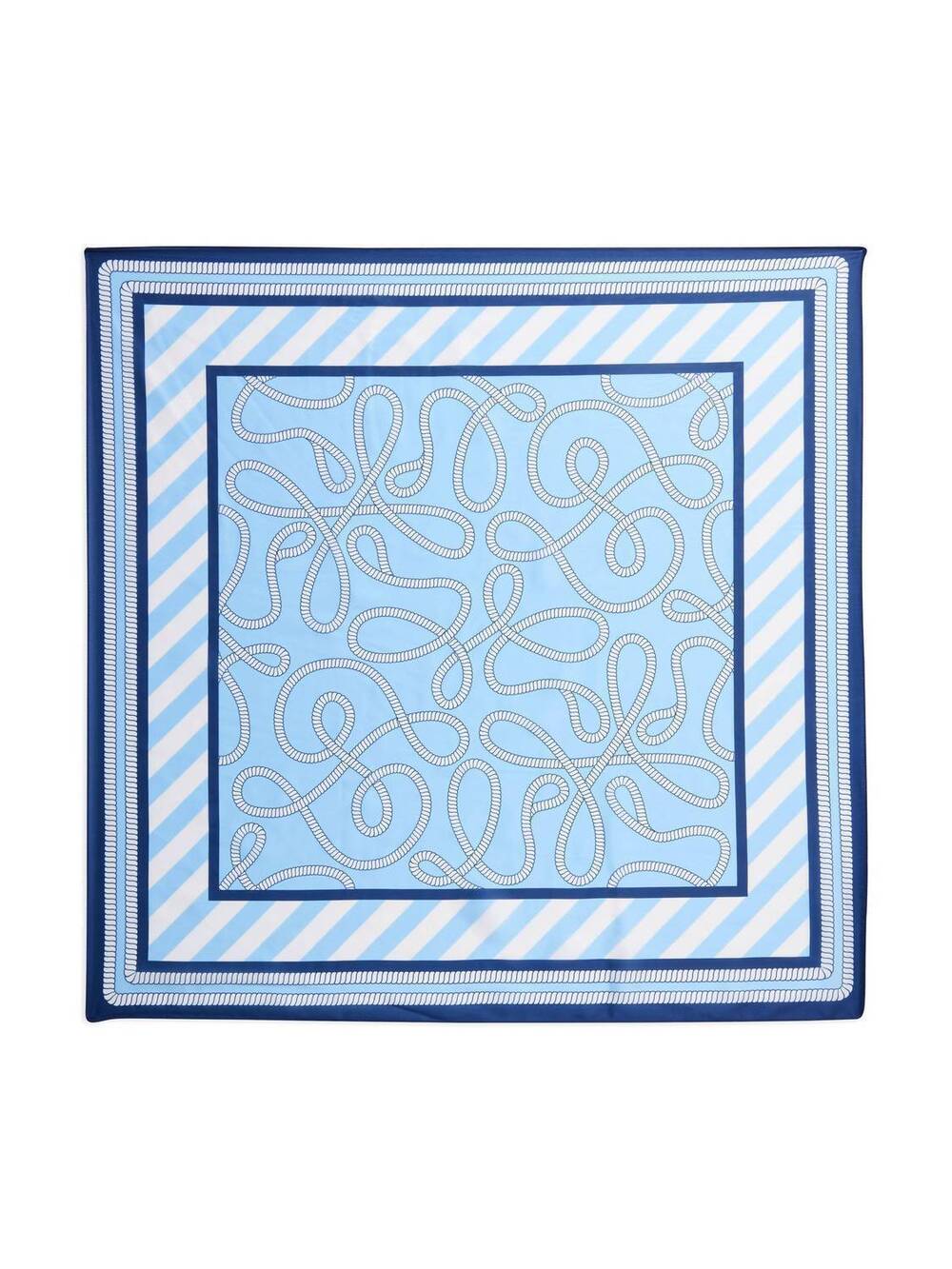 NEW SHIRALEAH women's coastal scarf silk in blue